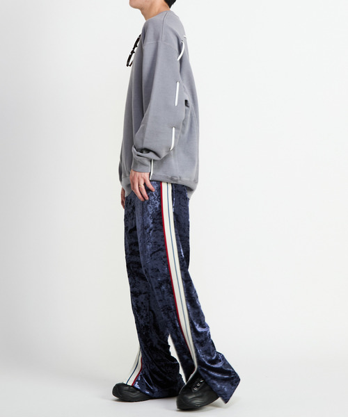 CONVERSE TOKYO（コンバーストウキョウ）の「SIDE LINE CRASHED VELOR TRACK PANTS（その他パンツ・レディース・ピンク/グレー/ブルー/ブラック・SMALL/MEDIUM）」の13枚目の写真