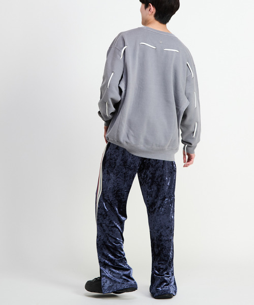CONVERSE TOKYO（コンバーストウキョウ）の「SIDE LINE CRASHED VELOR TRACK PANTS（その他パンツ・レディース・ピンク/グレー/ブルー/ブラック・SMALL/MEDIUM）」の14枚目の写真