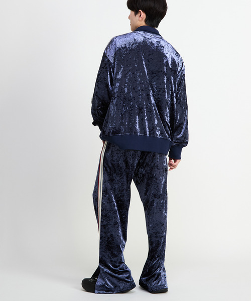 CONVERSE TOKYO（コンバーストウキョウ）の「SIDE LINE CRASHED VELOR TRACK PANTS（その他パンツ・レディース・ピンク/グレー/ブルー/ブラック・SMALL/MEDIUM）」の17枚目の写真