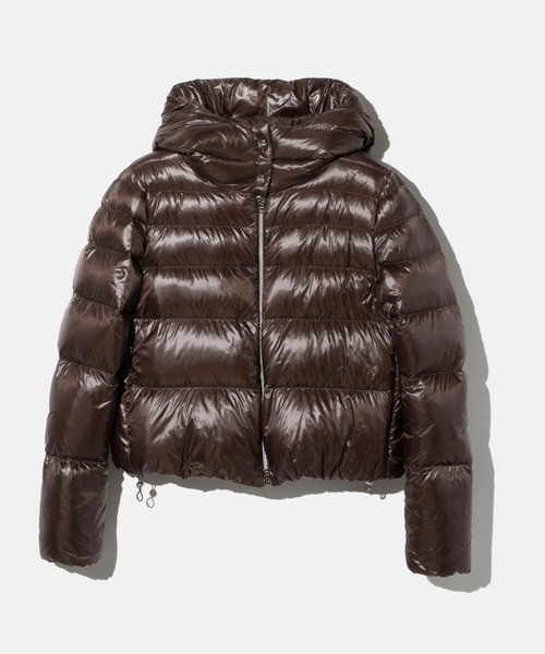 HERNO(ヘルノ)の「HERNO RESORT SHORT DOWN JACKET ヘルノ リゾート ショート ダウンジャケット(ダウンジャケット/コート・レディース・グレー系1/ネイビー系1/ブラウン系1/グリーン系1/ブラック・44/42/38/40)」の3枚目の写真