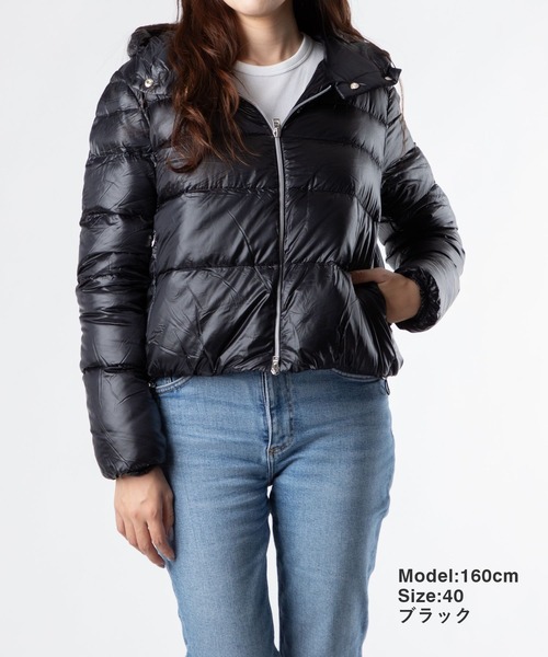 HERNO(ヘルノ)の「HERNO RESORT SHORT DOWN JACKET ヘルノ リゾート ショート ダウンジャケット(ダウンジャケット/コート・レディース・グレー系1/ネイビー系1/ブラウン系1/グリーン系1/ブラック・44/42/38/40)」の6枚目の写真