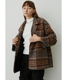 uyu.（ウユ）の「クラシカルチェックオーバーコート（テーラードジャケット）」