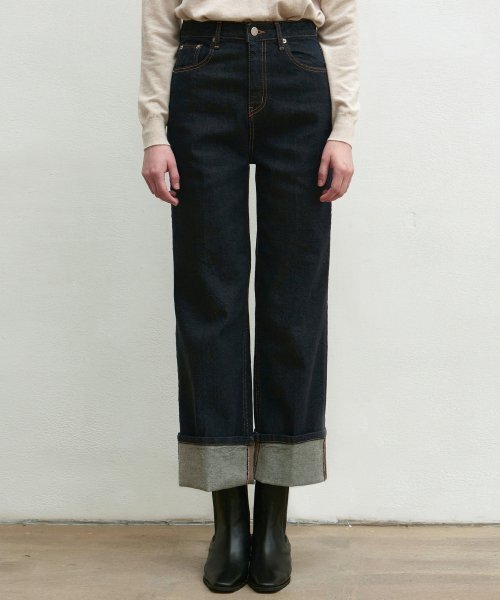 NICK&NICOLE(ニックアンドニコール)の「ROLL-UP HIGHRISE JEANS_INDIGO(デニムパンツ・レディース・その他・LARGE/MEDIUM/SMALL)」の7枚目の写真