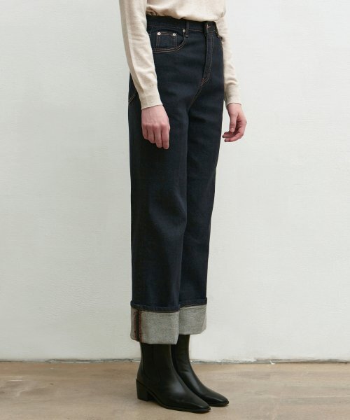 NICK&NICOLE(ニックアンドニコール)の「ROLL-UP HIGHRISE JEANS_INDIGO(デニムパンツ・レディース・その他・LARGE/MEDIUM/SMALL)」の8枚目の写真