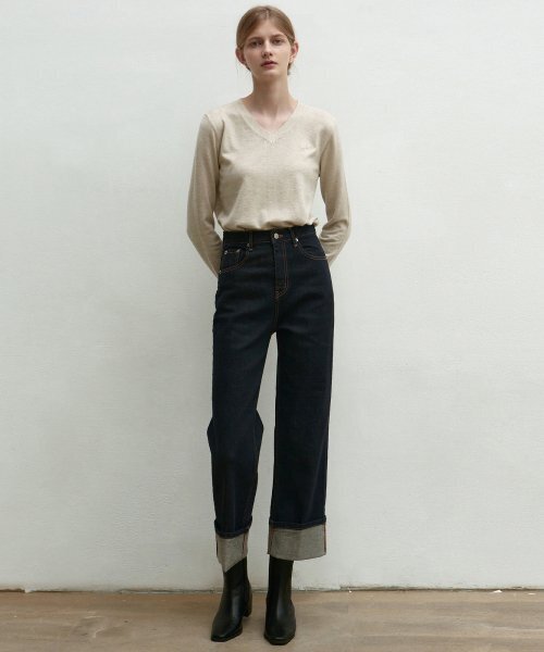 NICK&NICOLE(ニックアンドニコール)の「ROLL-UP HIGHRISE JEANS_INDIGO(デニムパンツ・レディース・その他・LARGE/MEDIUM/SMALL)」の10枚目の写真