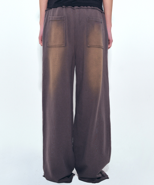 NICK&NICOLE(ニックアンドニコール)の「DESTROYED COTTON LOUNGE PANTS_CHARCOAL(スウェットパンツ・レディース・チャコール・FREE)」の7枚目の写真