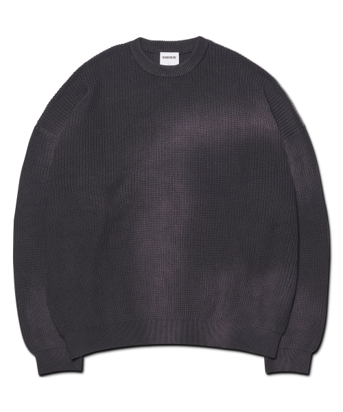 NOMANUAL(NOMANUAL)の「SPRAY DYEING KNIT - CHARCOAL(ニット/セーター・レディース・その他・SMALL/MEDIUM/LARGE/X-LARGE)」の1枚目の写真