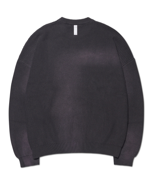 NOMANUAL(NOMANUAL)の「SPRAY DYEING KNIT - CHARCOAL(ニット/セーター・レディース・その他・SMALL/MEDIUM/LARGE/X-LARGE)」の2枚目の写真