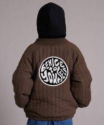 PAIRMANON STREET（ペアマノンストリート）の「中わた キルティング バックロゴ ブルゾン【PAIRMANON STREET】（MA-1）」