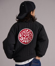 PAIRMANON STREET | 中わた キルティング バックロゴ ブルゾン【PAIRMANON STREET】(MA-1)