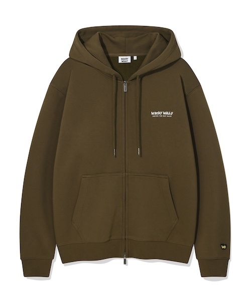 BACK PANEL LETTERING HOODIE ZIP-UP（パーカー）｜Wacky WiLLy