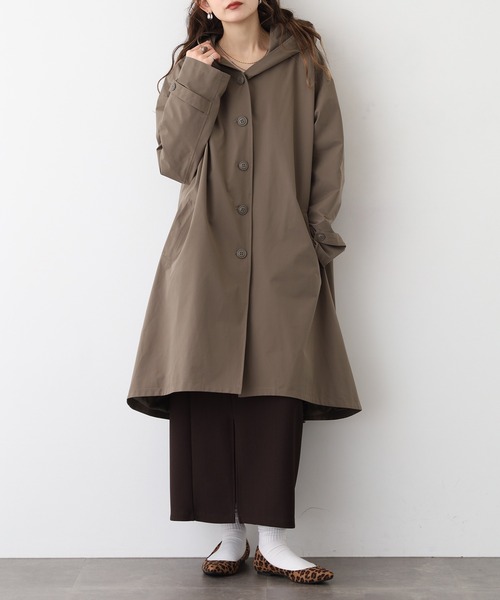 BRODIAEA(ブローディア)の「BRODIAEA 中綿ロングコート(その他アウター・レディース・キャメル/ブラック/サンドベージュ/カーキ・40)」の3枚目の写真