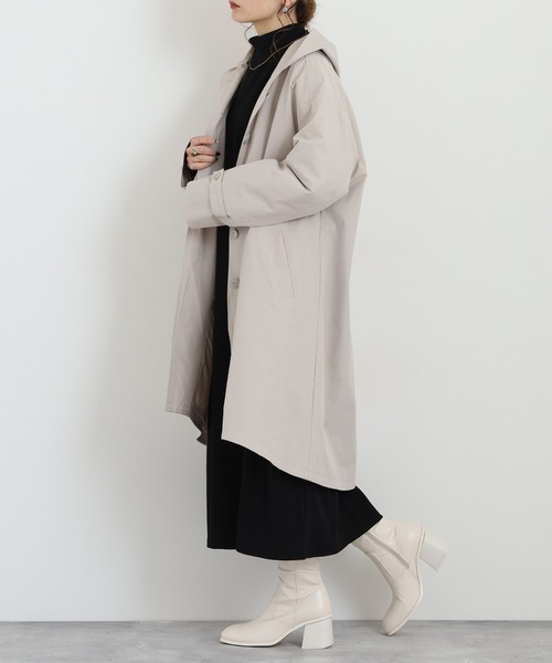BRODIAEA(ブローディア)の「BRODIAEA 中綿ロングコート(その他アウター・レディース・キャメル/ブラック/サンドベージュ/カーキ・40)」の10枚目の写真