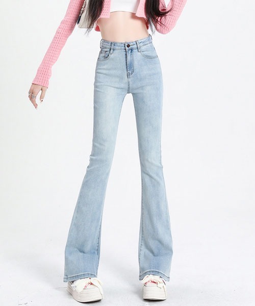 urge:(アージコロン )の「【URGE:】セミフレア デニム パンツ(デニムパンツ・レディース・ブラック/ライトブルー/ブルー・SMALL/MEDIUM/LARGE/X-LARGE)」の9枚目の写真