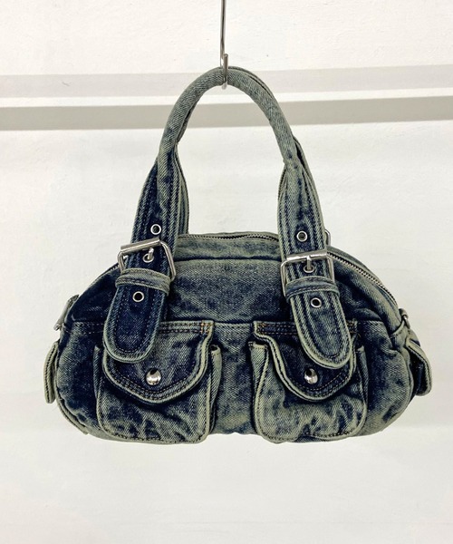 non-hedge（ノンヘッジ）の「デニム2WAYミニショルダーバッグ（ショルダーバッグ・レディース・ブラック/ブルー・FREE）」の22枚目の写真
