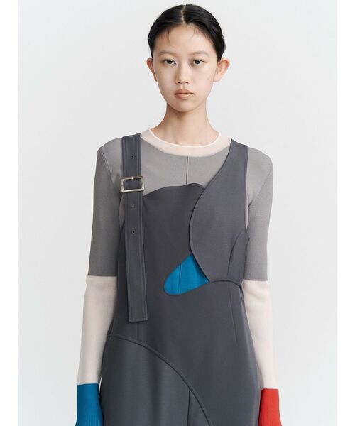 UN3D.（アンスリード）の「WAVE ASYMMETRY AIO / ウェーブアシンメトリーオールインワン（つなぎ/オールインワン・レディース・ブラック/グレー・36/38）」の19枚目の写真