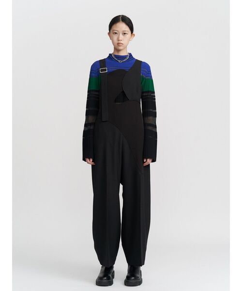 UN3D.（アンスリード）の「WAVE ASYMMETRY AIO / ウェーブアシンメトリーオールインワン（つなぎ/オールインワン・レディース・ブラック/グレー・36/38）」の7枚目の写真