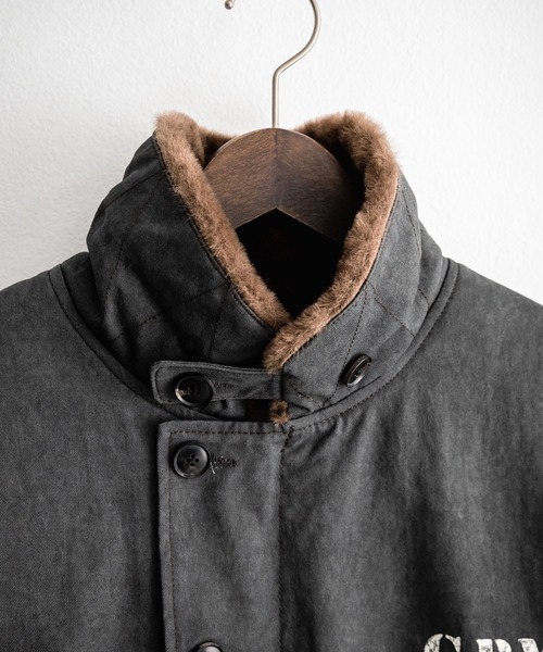 KRIFF MAYER（クリフメイヤー）の「KRIFF MAYER クリフメイヤー バックグラフィックプリント裏ボアデッキジャケット 2525109（ミリタリージャケット・メンズ・カーキ/チャコール/ベージュ・XL/L/M）」の19枚目の写真