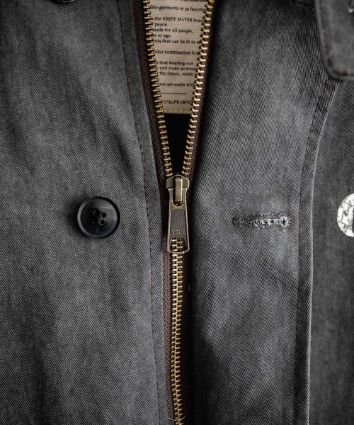 KRIFF MAYER（クリフメイヤー）の「KRIFF MAYER クリフメイヤー バックグラフィックプリント裏ボアデッキジャケット 2525109（ミリタリージャケット・メンズ・カーキ/チャコール/ベージュ・XL/L/M）」の20枚目の写真