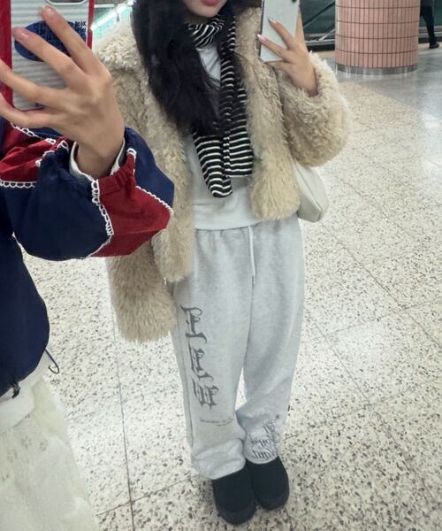 IFYOUWANT（イフユーウォント）の「DIA balloon joger sweatpants whitegray（スウェットパンツ・レディース・その他・LARGE/MEDIUM）」の14枚目の写真