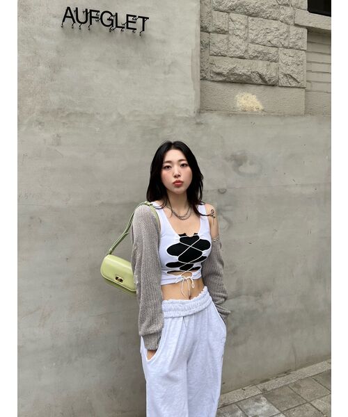IFYOUWANT（イフユーウォント）の「DIA balloon joger sweatpants whitegray（スウェットパンツ・レディース・その他・LARGE/MEDIUM）」の6枚目の写真