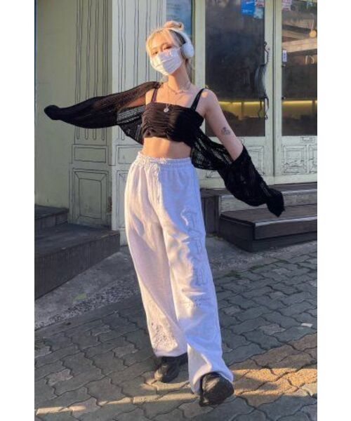 IFYOUWANT（イフユーウォント）の「DIA balloon joger sweatpants whitegray（スウェットパンツ・レディース・その他・LARGE/MEDIUM）」の4枚目の写真