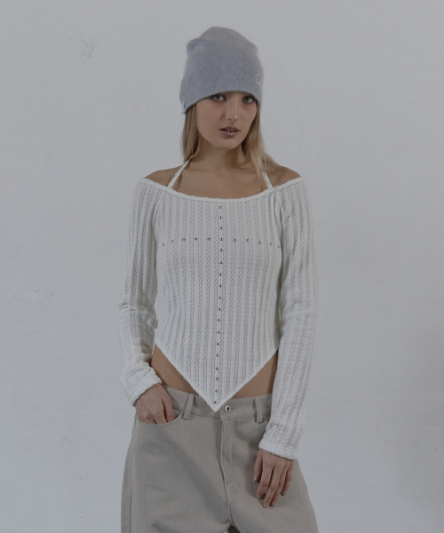 SETUP-EXE(セットアップイーエックスイー)の「WESTERN CROSS TOP / WHITE(Tシャツ/カットソー・レディース・その他・OS)」の1枚目の写真