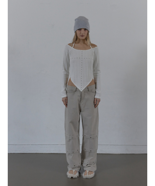 SETUP-EXE(セットアップイーエックスイー)の「WESTERN CROSS TOP / WHITE(Tシャツ/カットソー・レディース・その他・OS)」の6枚目の写真