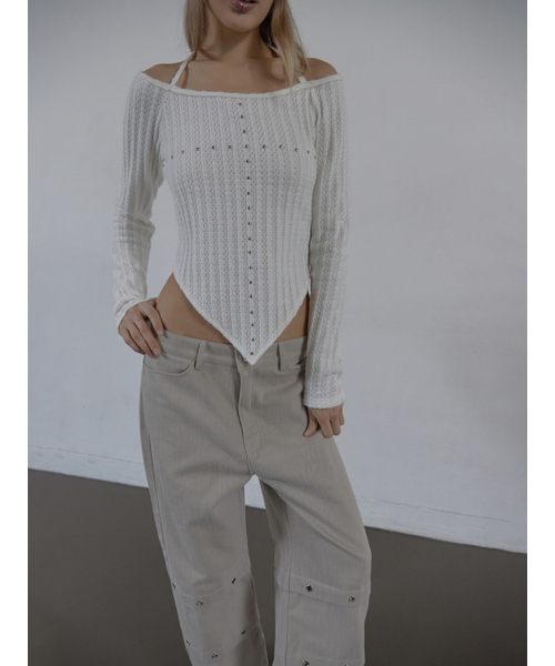 SETUP-EXE(セットアップイーエックスイー)の「WESTERN CROSS TOP / WHITE(Tシャツ/カットソー・レディース・その他・OS)」の9枚目の写真