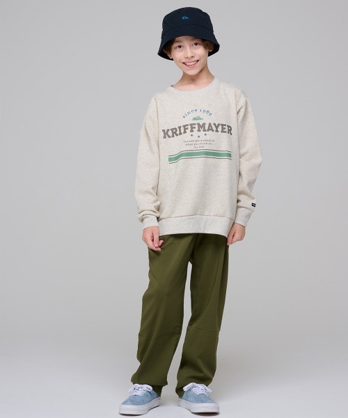 KRIFF MAYER Kid's Collection(クリフメイヤーキッズコレクション)の「【速乾・軽量】軽テックスウェット(スウェット・キッズ・サンドベージュ/オートミール/サックスブルー/ブラック・120/130/140/150/160/170)」の9枚目の写真