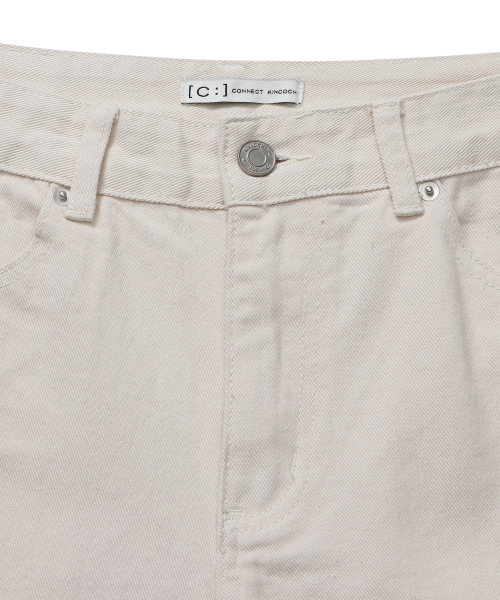 セール】ストレートデニムパンツ（エクリュ）（デニムパンツ