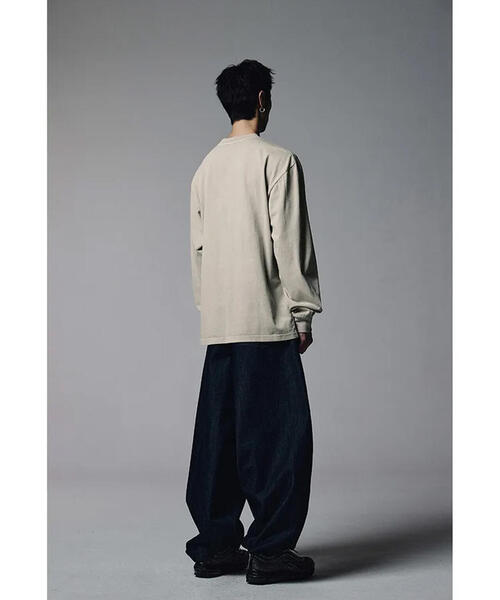 NOT4NERD(ノットフォーナード)の「NOT4NERD/ノットフォーナード/Poster Ashen Dawn Pigment Long Sleeve(Tシャツ/カットソー・メンズ・チャコールグレー/ベージュ・L/XL/M)」の4枚目の写真