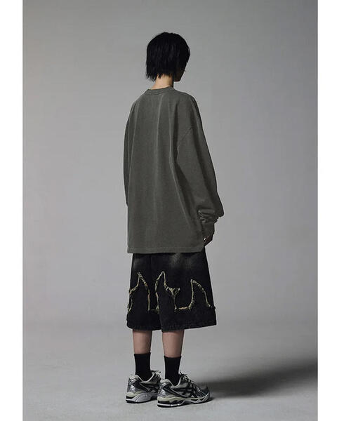 NOT4NERD(ノットフォーナード)の「NOT4NERD/ノットフォーナード/Poster Ashen Dawn Pigment Long Sleeve(Tシャツ/カットソー・メンズ・チャコールグレー/ベージュ・L/XL/M)」の10枚目の写真