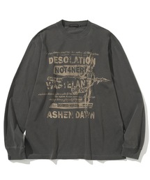 NOT4NERD（ノットフォーナード）の「NOT4NERD/ノットフォーナード/Poster Ashen Dawn Pigment Long Sleeve（Tシャツ/カットソー）」