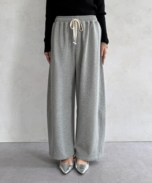 DouDou(ドゥドゥ)の「ボンバーヒートスウェットパンツ(その他パンツ・レディース・グレー/アイボリー・38/36)」の21枚目の写真