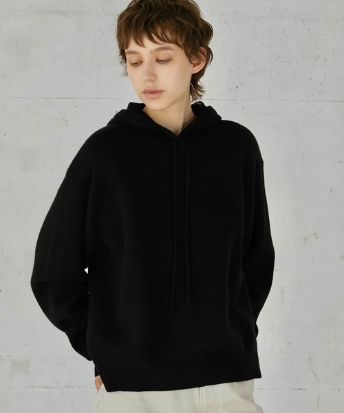 LA PEAU DE GEM（ラポドゥジェム）の「【LA PEAU DE GEM】knit hoodie