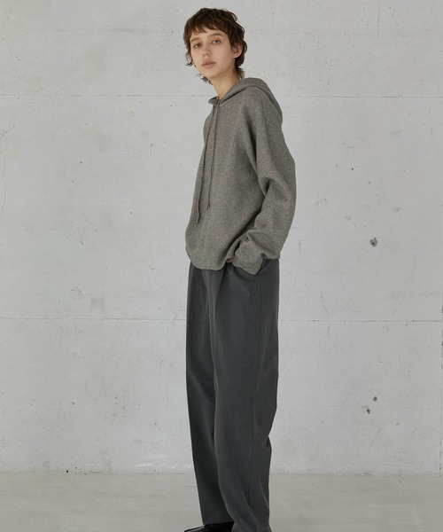 【LA PEAU DE GEM】knit hoodie/ニットフーディ セール】【LA PEAU DE GEM】knit hoodie/ニットフーディ（パーカー