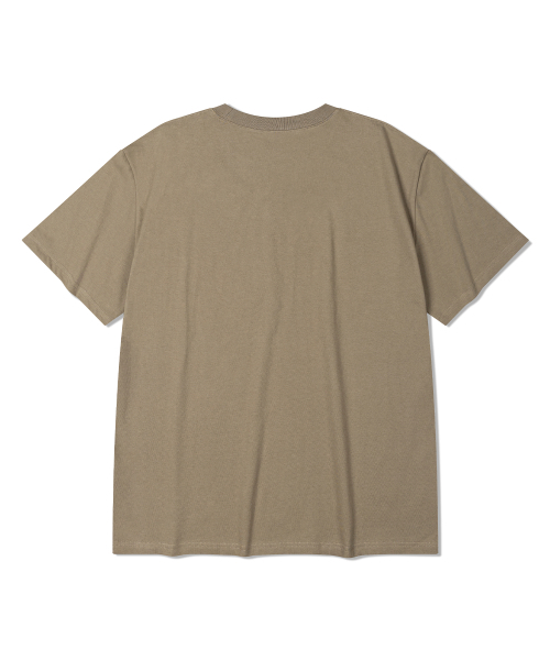 DE GRAND MATIN（ディグランドマーティン）の「BLURRY LOGO TEE_KHAKI（Tシャツ/カットソー・レディース・その他・MEDIUM/LARGE）」の3枚目の写真