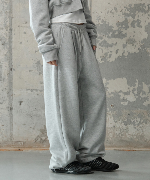 SECONDMONO（セカンドモノローグ）の「フリース起毛ワイドバルーンフィットスウェットパンツ[GRAY]_SEPT073GRAY（スウェットパンツ・レディース・その他・SMALL/MEDIUM/LARGE）」の6枚目の写真