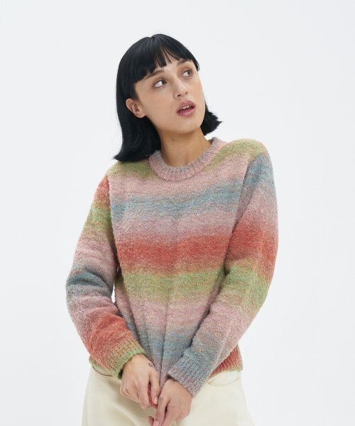 BLOND9(ブロンドナイン)の「ウールグラデーションミックスニット_ブラウン(ニット/セーター・レディース・その他・MEDIUM/SMALL)」の3枚目の写真