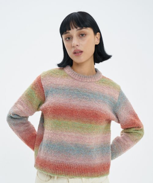 BLOND9(ブロンドナイン)の「ウールグラデーションミックスニット_ブラウン(ニット/セーター・レディース・その他・MEDIUM/SMALL)」の5枚目の写真