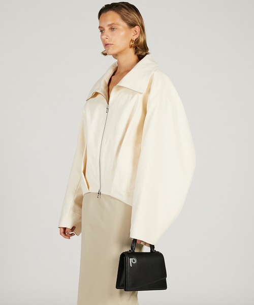 PRANK PROJECT（プランクプロジェクト）の「【2026Spring Pre-Order】ボリュームタックフォルムブルゾン / Volume-Tucked Form Blouson（ブルゾン・レディース・ブラック/アイボリー・FREE）」の5枚目の写真