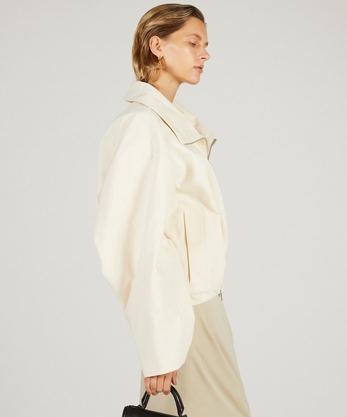 PRANK PROJECT（プランクプロジェクト）の「【2026Spring Pre-Order】ボリュームタックフォルムブルゾン / Volume-Tucked Form Blouson（ブルゾン・レディース・ブラック/アイボリー・FREE）」の7枚目の写真