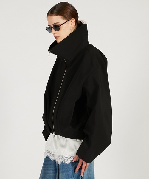 PRANK PROJECT（プランクプロジェクト）の「【2026Spring Pre-Order】ボリュームタックフォルムブルゾン / Volume-Tucked Form Blouson（ブルゾン・レディース・ブラック/アイボリー・FREE）」の9枚目の写真