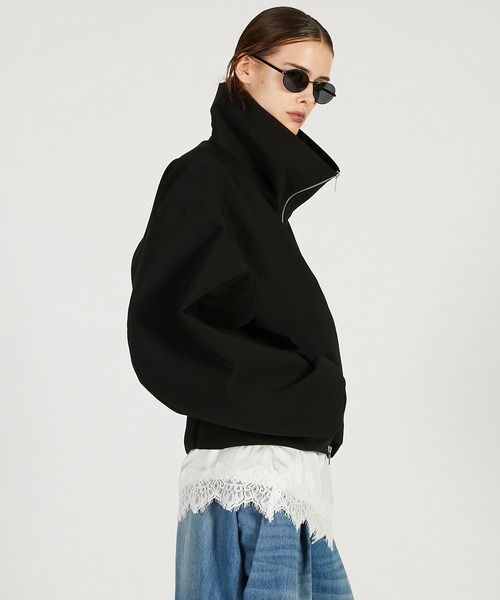 PRANK PROJECT（プランクプロジェクト）の「【2026Spring Pre-Order】ボリュームタックフォルムブルゾン / Volume-Tucked Form Blouson（ブルゾン・レディース・ブラック/アイボリー・FREE）」の11枚目の写真