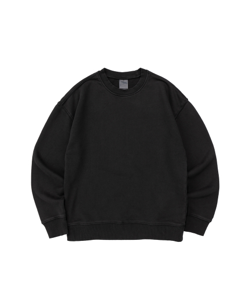 BECANVAS(ビキャンバス)の「BECANVAS PIGMENT DYDE OVERFIT MTM (BLACK)(スウェット・レディース・ブラック・LARGE/MEDIUM/SMALL/X-LARGE)」の1枚目の写真