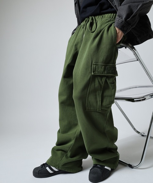 PRO CLUB /ヴィンテージウォッシュ/ 裏起毛 スウェットカーゴパンツ