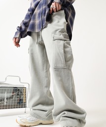 PRO CLUB （プロクラブ）の「PRO CLUB /ヴィンテージウォッシュ/ 裏起毛 スウェットカーゴパンツ（カーゴパンツ）」