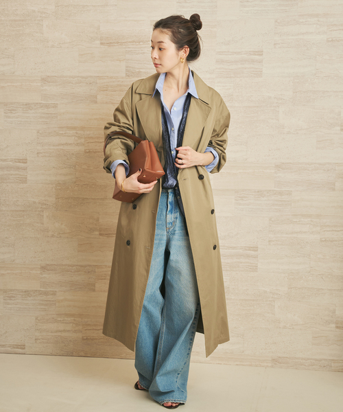 plage（プラージュ）の「lady trench コート（トレンチコート・レディース・キャメル・38/36）」の2枚目の写真