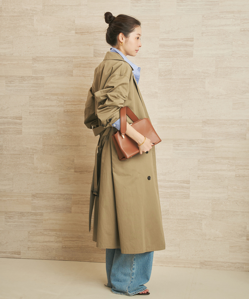 plage（プラージュ）の「lady trench コート（トレンチコート・レディース・キャメル・38/36）」の4枚目の写真